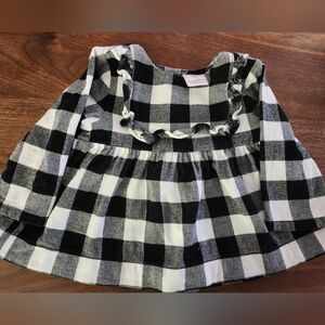 Hanna Andersson Black and White Checkered Baby Dress/Tunic